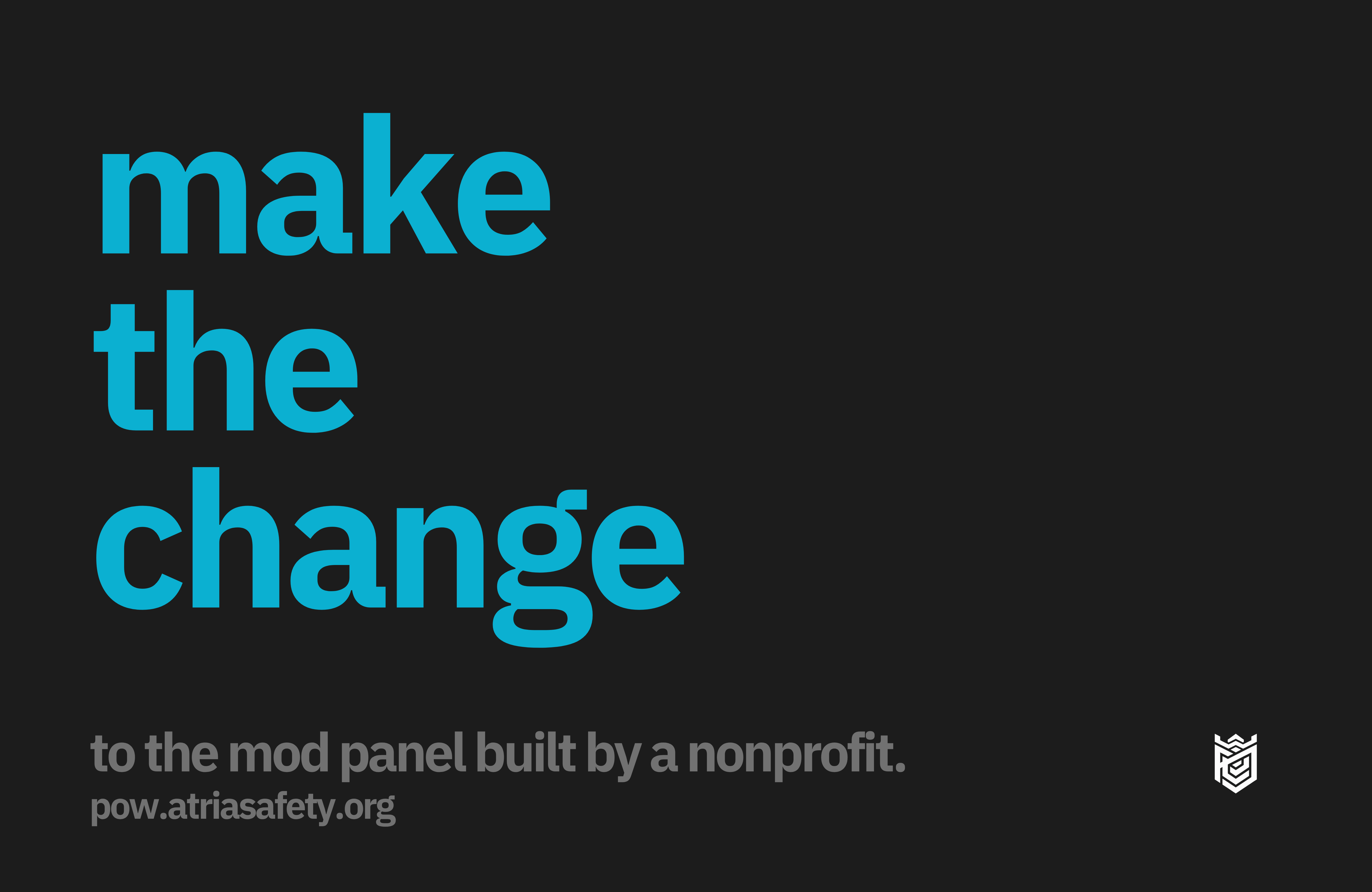 Make the change — to the mod panel built by a nonprofit.